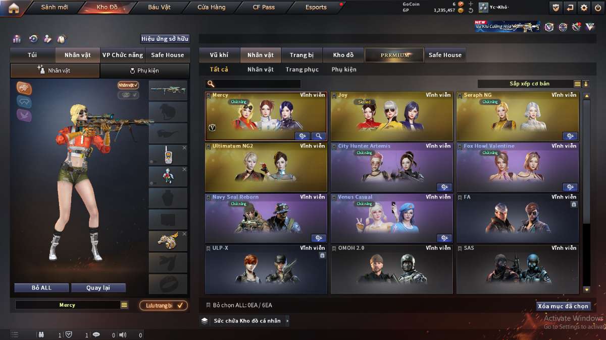 shop acc cf uy tin gia re